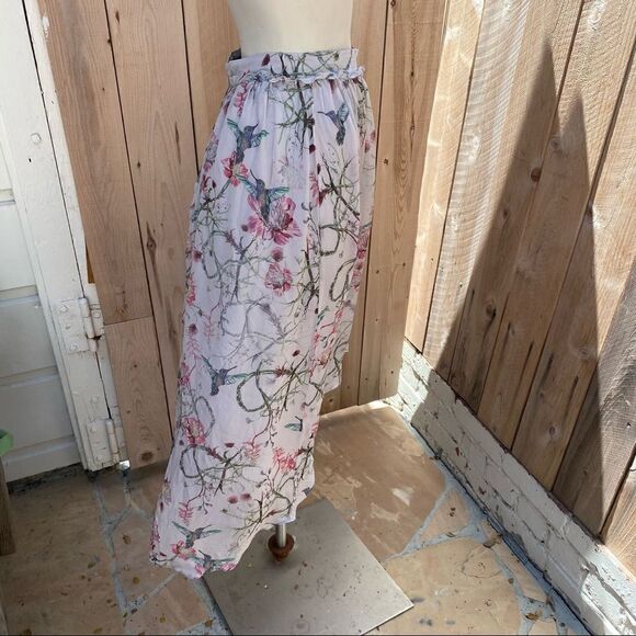 French connection silk Eden of Zola printed midi skirt size small - Picture 10 of 13